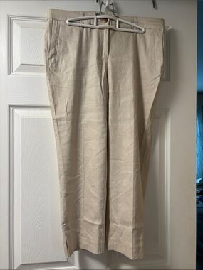 J. Jill Light Beige Women’s Stretch Linen Pants